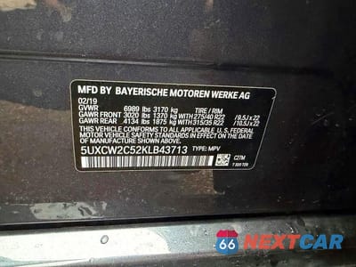 Zdjęcie 10 z 14 samochodu: 2019 BMW X7 XDRIVE40I VIN:5UXCW2C52KLB43713 - miniatura