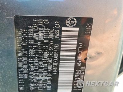 Zdjęcie 12 z 12 samochodu: 2010 TOYOTA CAMRY LE VIN:4T4BF3EKXAR057093 - miniatura