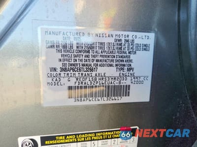 Zdjęcie 13 z 13 samochodu: 2026 NISSAN KICKS SV VIN:3N8AP6CE6TL326617 - miniatura