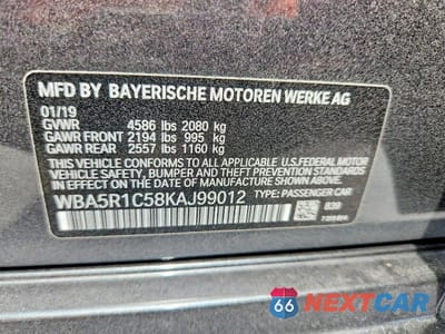 Zdjęcie 13 z 13 samochodu: 2019 BMW 330I VIN:WBA5R1C58KAJ99012 - miniatura