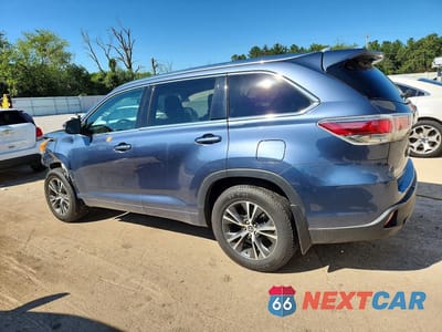 Drugie zdjęcie samochodu z przodu: 2016 TOYOTA HIGHLANDER XLE VIN:5TDJKRFH7GS504035 - miniatura