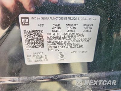 Zdjęcie 13 z 13 samochodu: 2024 CHEVROLET EQUINOX LT VIN:3GNAXKEG7RL275261 - miniatura