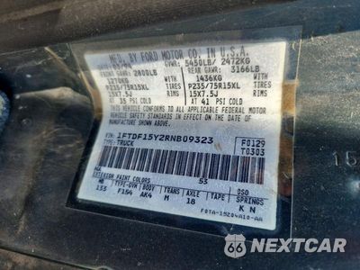 Zdjęcie 12 z 12 samochodu: 1994 FORD F150 VIN:1FTDF15Y2RNB09323 - miniatura