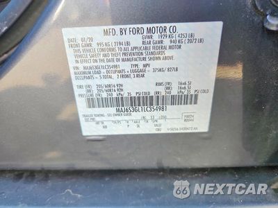 Zdjęcie 14 z 14 samochodu: 2020 FORD ECOSPORT SE VIN:MAJ6S3GL1LC354981 - miniatura
