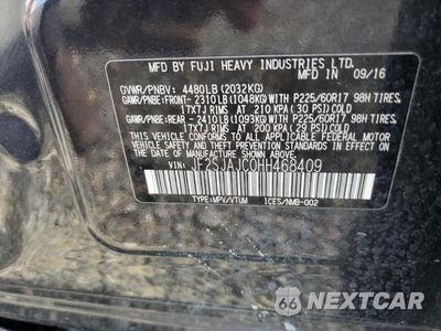 Zdjęcie 12 z 12 samochodu: 2017 SUBARU FORESTER 2.5I LIMITED VIN:JF2SJAJC0HH468409 - miniatura