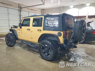 Drugie zdjęcie samochodu z przodu: 2014 JEEP WRANGLER UNLIMITED SAHARA VIN:1C4HJWEG3EL136394 - miniatura