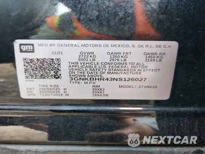 Zdjęcie 13 z 13 samochodu: 2022 CHEVROLET BLAZER 2LT VIN:3GNKBHR43NS126027 - miniatura