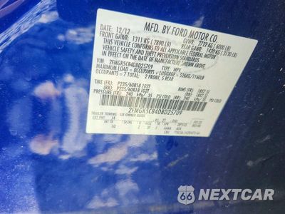 Zdjęcie 14 z 14 samochodu: 2013 FORD FLEX SEL VIN:2FMGK5C84DBD25709 - miniatura
