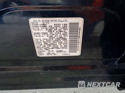 Zdjęcie 12 z 12 samochodu: 2010 NISSAN ROGUE SL VIN:JN8AS5MT7AW015520 - miniatura