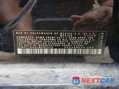 Zdjęcie 14 z 14 samochodu: 2020 VOLKSWAGEN GTI S VIN:3VW5T7AU9LM002576 - miniatura