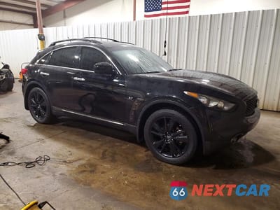Czwarte zdjęcie samochodu z boku: 2017 INFINITI QX70 BASE VIN:JN8CS1MW6HM414050 - miniatura