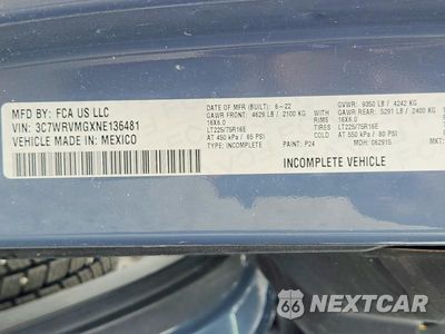 Zdjęcie 14 z 14 samochodu: 2022 RAM PROMASTER 3500 DELIVERY TRUCK VIN:3C7WRVMGXNE136481 - miniatura