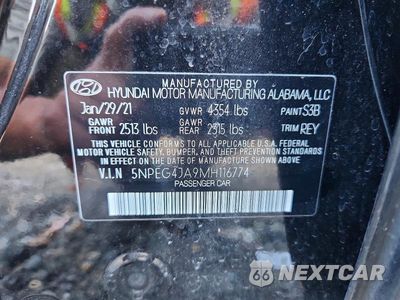 Zdjęcie 13 z 13 samochodu: 2021 HYUNDAI SONATA SE VIN:5NPEG4JA9MH116774 - miniatura