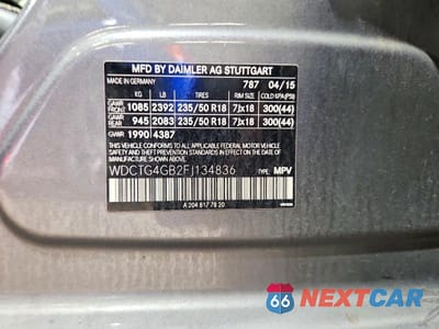 Zdjęcie 13 z 13 samochodu: 2015 MERCEDES-BENZ GLA 250 4MATIC VIN:WDCTG4GB2FJ134836 - miniatura