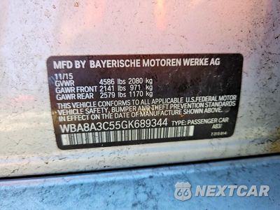 Zdjęcie 12 z 12 samochodu: 2016 BMW 320 XI VIN:WBA8A3C55GK689344 - miniatura