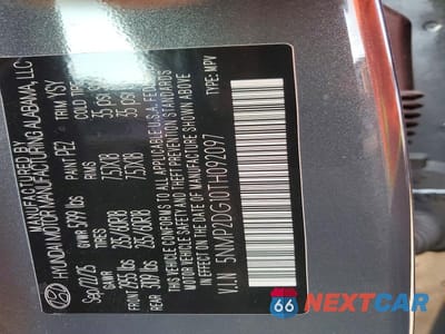 Zdjęcie 13 z 13 samochodu: 2026 HYUNDAI SANTA FE SEL VIN:5NMP2DG10TH092097 - miniatura