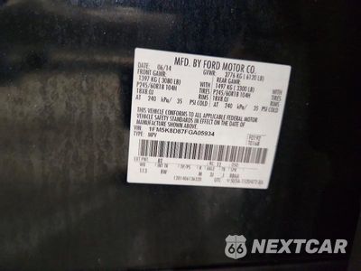 Zdjęcie 13 z 13 samochodu: 2015 FORD EXPLORER XLT VIN:1FM5K8D87FGA05934 - miniatura