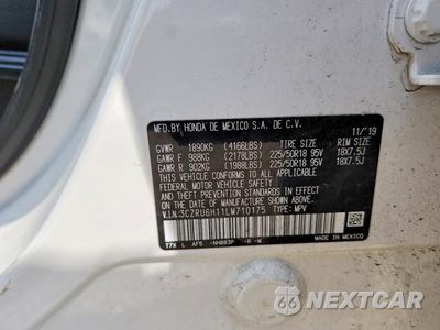 Zdjęcie 12 z 12 samochodu: 2020 HONDA HR-V SPORT VIN:3CZRU6H11LM710175 - miniatura
