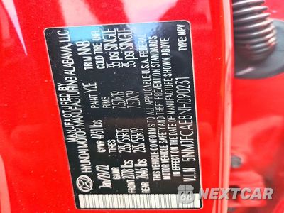 Zdjęcie 13 z 13 samochodu: 2022 HYUNDAI TUCSON SEL VIN:5NMJFCAE8NH090231 - miniatura