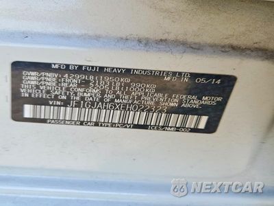 Zdjęcie 12 z 12 samochodu: 2014 SUBARU IMPREZA LIMITED VIN:JF1GJAH6XEH022323 - miniatura