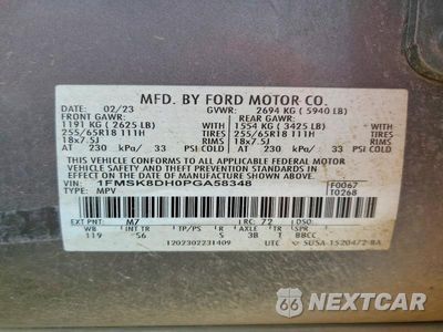 Zdjęcie 13 z 13 samochodu: 2023 FORD EXPLORER XLT VIN:1FMSK8DH0PGA58348 - miniatura