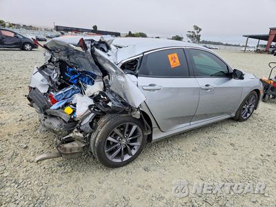 Trzecie zdjęcie samochodu z tyłu: 2020 HONDA CIVIC EX VIN:19XFC1F37LE217338 - miniatura