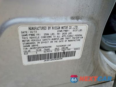Zdjęcie 12 z 12 samochodu: 2012 INFINITI M37 X VIN:JN1BY1AR0CM394586 - miniatura
