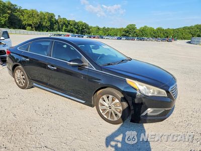 Czwarte zdjęcie samochodu z boku: 2016 HYUNDAI SONATA SPORT VIN:5NPE34AF2GH406348 - miniatura