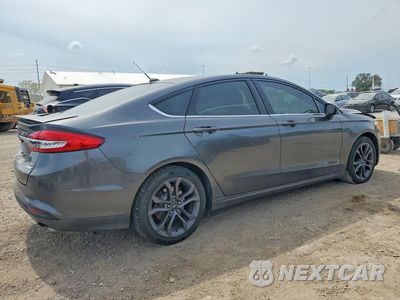 Trzecie zdjęcie samochodu z tyłu: 2018 FORD FUSION SE VIN:3FA6P0HD0JR130591 - miniatura