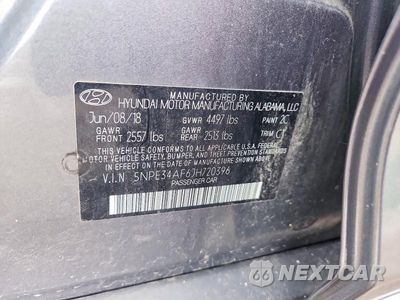 Zdjęcie 12 z 12 samochodu: 2018 HYUNDAI SONATA SEL+ VIN:5NPE34AF6JH720396 - miniatura