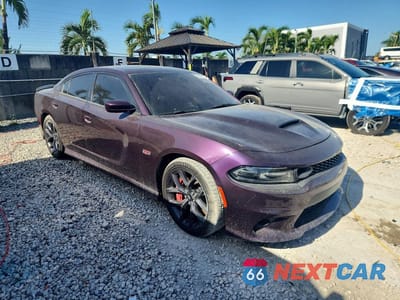 Czwarte zdjęcie samochodu z boku: 2021 DODGE CHARGER SCAT PACK VIN:2C3CDXGJ6MH611682 - miniatura
