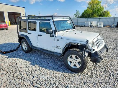 Czwarte zdjęcie samochodu z boku: 2016 JEEP WRANGLER UNLIMITED SPORT VIN:1C4BJWDG5GL334047 - miniatura