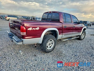 Trzecie zdjęcie samochodu z tyłu: 2003 DODGE DAKOTA QUAD SLT VIN:1D7HG48N23S204755 - miniatura