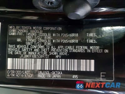 Zdjęcie 13 z 13 samochodu: 2014 LEXUS GX 460 VIN:JTJBM7FX8E5089737 - miniatura