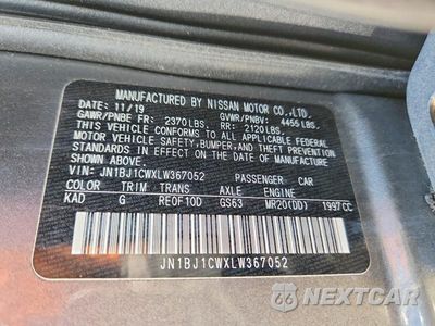 Zdjęcie 14 z 14 samochodu: 2020 NISSAN ROGUE SPORT S VIN:JN1BJ1CWXLW367052 - miniatura