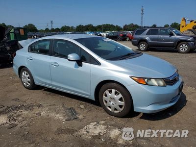 Czwarte zdjęcie samochodu z boku: 2012 HONDA CIVIC LX VIN:2HGFB2F57CH528638 - miniatura