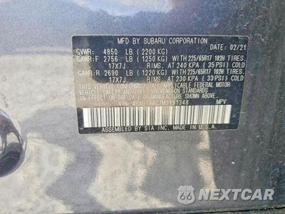Zdjęcie 13 z 13 samochodu: 2021 SUBARU OUTBACK VIN:4S4BTAAC7M3191348 - miniatura