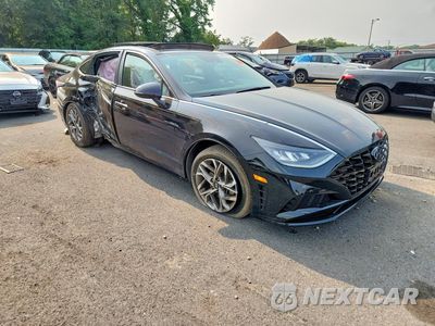 Czwarte zdjęcie samochodu z boku: 2020 HYUNDAI SONATA SEL VIN:5NPEF4JA6LH026788 - miniatura
