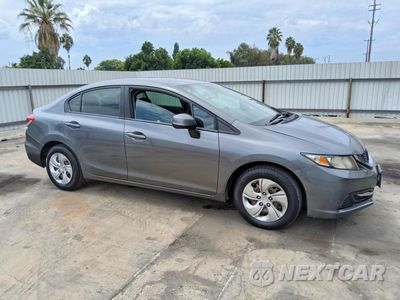 Czwarte zdjęcie samochodu z boku: 2013 HONDA CIVIC LX VIN:19XFB2F54DE247926 - miniatura