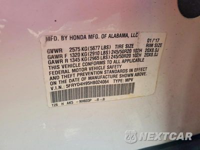 Zdjęcie 13 z 13 samochodu: 2017 ACURA MDX ADVANCE VIN:5FRYD4H95HB024064 - miniatura
