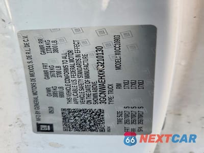 Zdjęcie 12 z 12 samochodu: 2019 CHEVROLET SILVERADO C1500 VIN:3GCNWAEHXKG210130 - miniatura