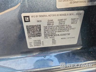 Zdjęcie 12 z 12 samochodu: 2020 GMC SIERRA C1500 ELEVATION VIN:3GTP8CED3LG152732 - miniatura