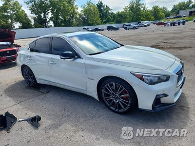 Czwarte zdjęcie samochodu z boku: 2019 INFINITI Q50 RED SPORT 400 VIN:JN1FV7AR0KM801043 - miniatura