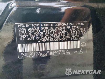 Zdjęcie 12 z 12 samochodu: 2010 LEXUS ES 350 VIN:JTHBK1EGXA2344583 - miniatura