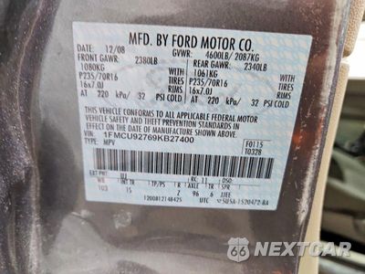 Zdjęcie 14 z 14 samochodu: 2009 FORD ESCAPE XLS VIN:1FMCU92769KB27400 - miniatura