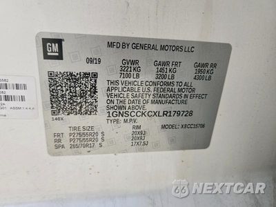 Zdjęcie 14 z 14 samochodu: 2020 CHEVROLET TAHOE C1500 PREMIER VIN:1GNSCCKCXLR179728 - miniatura
