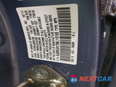 Zdjęcie 14 z 14 samochodu: 2011 HONDA CR-V EXL VIN:5J6RE4H73BL110165 - miniatura