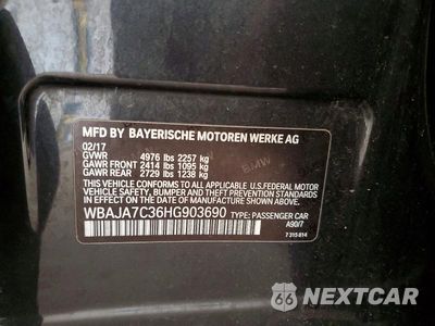 Zdjęcie 12 z 12 samochodu: 2017 BMW 530 XI VIN:WBAJA7C36HG903690 - miniatura