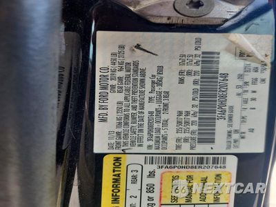 Zdjęcie 12 z 12 samochodu: 2014 FORD FUSION SE VIN:3FA6P0HD8ER207648 - miniatura