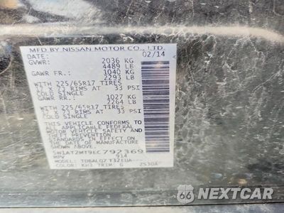 Zdjęcie 13 z 13 samochodu: 2014 NISSAN ROGUE SV VIN:5N1AT2MT9EC792369 - miniatura